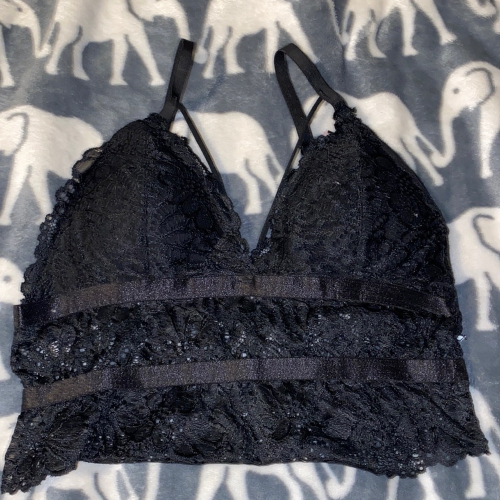 black bralette